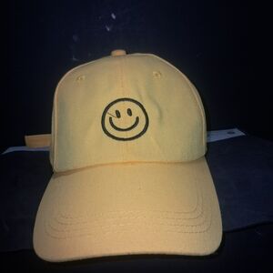 Yellow Smiley Face Kids Cap